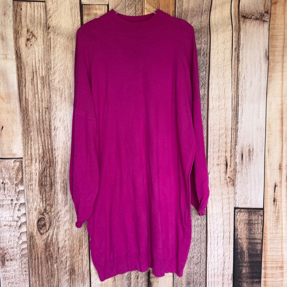 Universal Standard X‎ J.Crew Sweater Dress Crisp Berry Cozy Knit Capsule 2X NWT